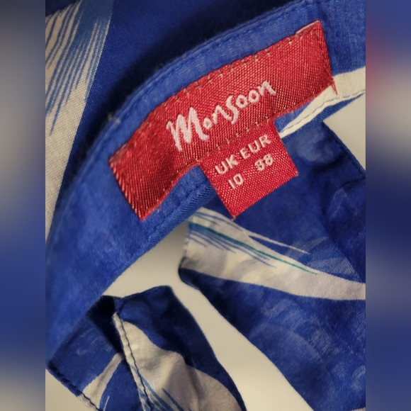 Monsoon silk cotton dress size UK 10 - Picture 6 of 6